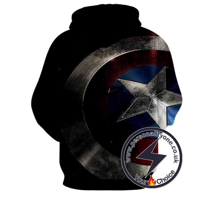 CAPTAIN AMERICA VIBRANIUM SHIELD 3D Hoodies - CAPTAIN AMERICA 3D